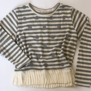 Maison Jules Striped/Polka Dotted Long Sleeve